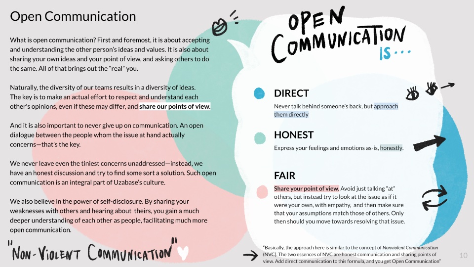 Open communication